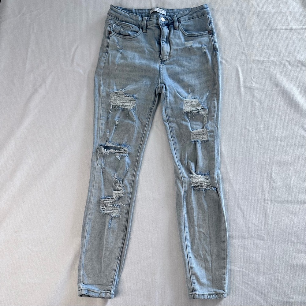 Judy‎ Blue Skinny Fit High Rise Jeans size 29 women’s distressed stretch